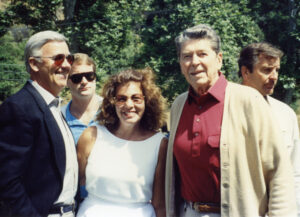 Judy with President Reagan